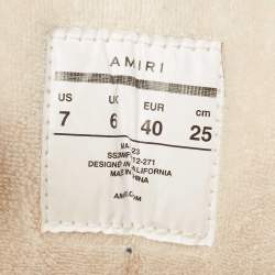 Amiri Tricolor Mesh and Leather MA-1 Sneakers Size 40