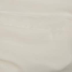 Pre Owned Anatomi White Crepe Embellished Long Top and Skirt Set S