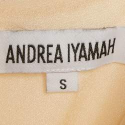 مملوكة مسبقًا جمبسوت أندريا إيياما شيفون برتقالي فاتح/خوخي برباط وتفاصيل فتحات مقاس صغير (سمول)