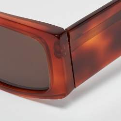 Andy Wolf Mod. HUME Col.B Havana Brown Rectangular Sunglasses