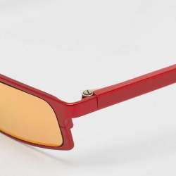Andy Wolf x White Heat Red Mirror Muhren Rectangle Sunglasses