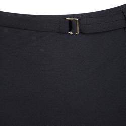 Ann Demeulemeester Black Textured Wool Blazer and Skirt Set M