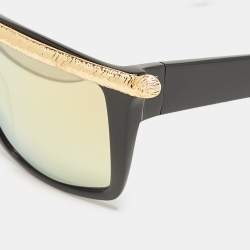 Anna-Karin Karlsson Black/Multicolor Mirror Lion Square Sunglasses