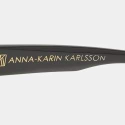 Anna-Karin Karlsson Black/Multicolor Mirror Lion Square Sunglasses