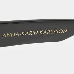 Anna-Karin Karlsson Black Gradient Mademoiselle dOr Studded Cat Eye Sunglasses