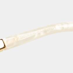 Anna-Karin Karlsson White/Grey Gradient Tears of The Moon Cat-Eye Sunglasses