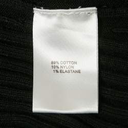 مملوكة مسبقًا فستان آنا كوان طويل تريكو مقلم بتفاصيل إبزيم أسود مقاس متوسط (ميديم)