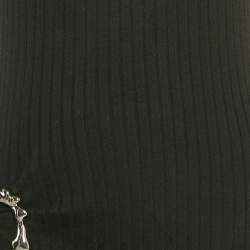 مملوكة مسبقًا فستان آنا كوان طويل تريكو مقلم بتفاصيل إبزيم أسود مقاس متوسط (ميديم)