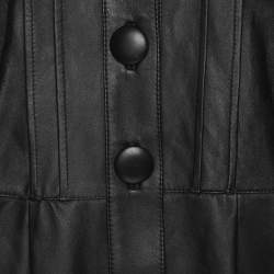 مملوكة مسبقًا Anna Scholz Black Leather Jacket XL