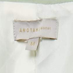 Pre Owned Anotah Green Rayon Open Front Blazer M