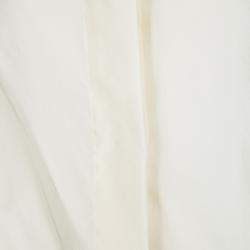 Antonio Berardi Cream Silk Bat Sleeve Detail Blouse M