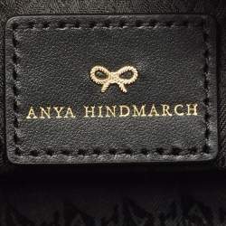 Pre Owned Anya Hindmarch Black Nylon Girlie Stuff Pouch