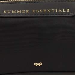 Pre Owned Anya Hindmarch Black Nylon Girlie Stuff Pouch