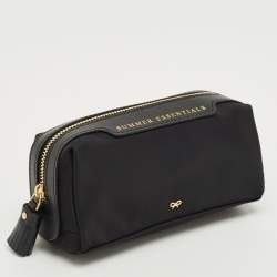 Pre Owned Anya Hindmarch Black Nylon Girlie Stuff Pouch