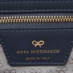 Anya Hindmarch Grey/Black Coated Canvas 'I AM A PLASTIC BAG" Laptop Case