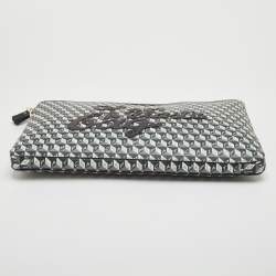 مملوكة مسبقًا حقيبة لابتوب انيا هندمارش "أنا حقيبة بلاستيكية" قماش مطلي رمادي/أسود