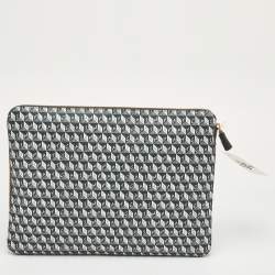 مملوكة مسبقًا حقيبة لابتوب انيا هندمارش "أنا حقيبة بلاستيكية" قماش مطلي رمادي/أسود