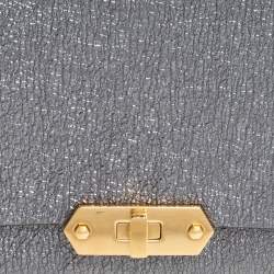 Anya Hindmarch Metallic Leather Small Dragonfly Bathurst Top Handle Bag