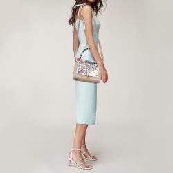 Pre Owned Anya Hindmarch Multicolor Leather All Over Wink Stickers Top Handle Bag