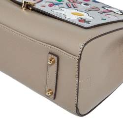 Pre Owned Anya Hindmarch Multicolor Leather All Over Wink Stickers Top Handle Bag
