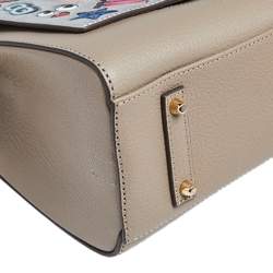 Pre Owned Anya Hindmarch Multicolor Leather All Over Wink Stickers Top Handle Bag