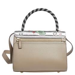 Pre Owned Anya Hindmarch Multicolor Leather All Over Wink Stickers Top Handle Bag