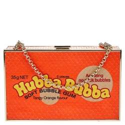 مملوكة مسبقًا Anya Hindmarch Orange Python Hubba Bubba Clutch