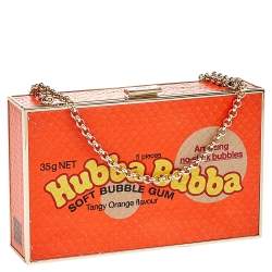 مملوكة مسبقًا Anya Hindmarch Orange Python Hubba Bubba Clutch
