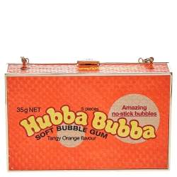 مملوكة مسبقًا Anya Hindmarch Orange Python Hubba Bubba Clutch