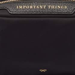 Anya Hindmarch Black Nylon Girlie Cosmetic Pouch