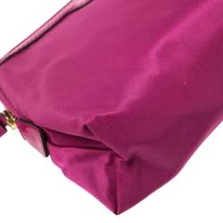 Pre Owned Anya Hindmarch Pink Nylon Suncream Pouch