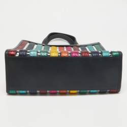 Anya Hindmarch Multicolor Leather and PVC Stripe Tote