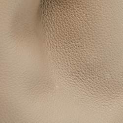 Anya Hindmarch Beige Leather Featherweight Smiley Ebury Tote
