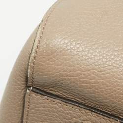 Anya Hindmarch Beige Leather Featherweight Smiley Ebury Tote