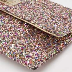 Anya Hindmarch Multicolor Glitter Valorie Clutch