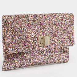 Anya Hindmarch Multicolor Glitter Valorie Clutch