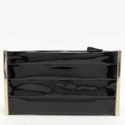 Anya Hindmarch Black Patent Leather Clutch