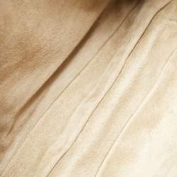 Pre Owned Anya Hindmarch White Woven Leather Flap Top Handle Bag