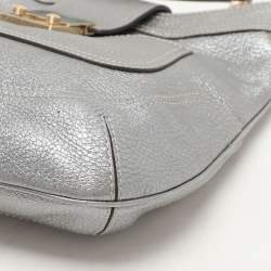 Anya Hindmarch Silver Leather Shoulder Bag