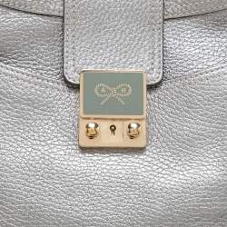 Anya Hindmarch Silver Leather Shoulder Bag