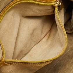 Anya Hindmarch Metallic Gold Python Flap Shoulder Bag
