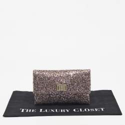 Pre Owned Anya Hindmarch Multicolor Glitter Valorie Clutch