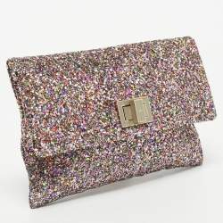 Pre Owned Anya Hindmarch Multicolor Glitter Valorie Clutch