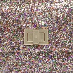 Pre Owned Anya Hindmarch Multicolor Glitter Valorie Clutch