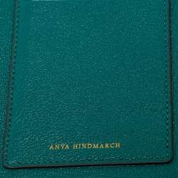 Pre Owned Anya Hindmarch x Net Sustain Green Leather Frog Phone Crossbody Bag