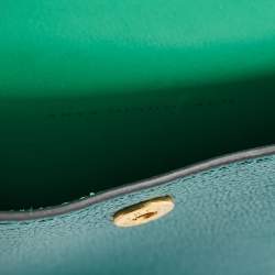 Pre Owned Anya Hindmarch x Net Sustain Green Leather Frog Phone Crossbody Bag