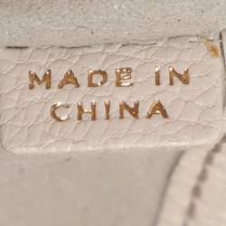 Pre Owned Anya Hindmarch Cream Woven Leather Neeson Tote