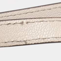 Pre Owned Anya Hindmarch Cream Woven Leather Neeson Tote