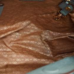 Pre Owned Anya Hindmarch Blue Leather Elrod Hobo