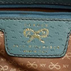 Pre Owned Anya Hindmarch Blue Leather Elrod Hobo